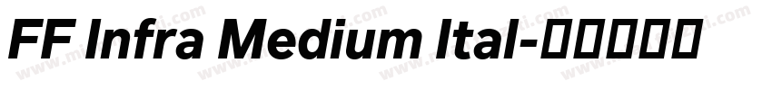 FF Infra Medium Ital字体转换